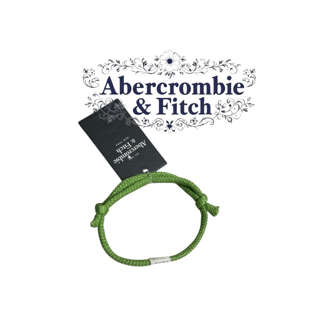 Abercrombie & Fitch Olive Braided Bracelet